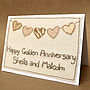 Bunting Golden Wedding Anniversary Card, thumbnail 1 of 3
