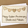 Bunting Golden Wedding Anniversary Card, thumbnail 3 of 3