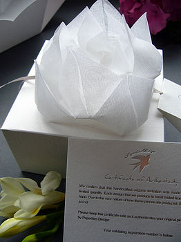 Origami Lotus Flower Invitation, 3 of 6