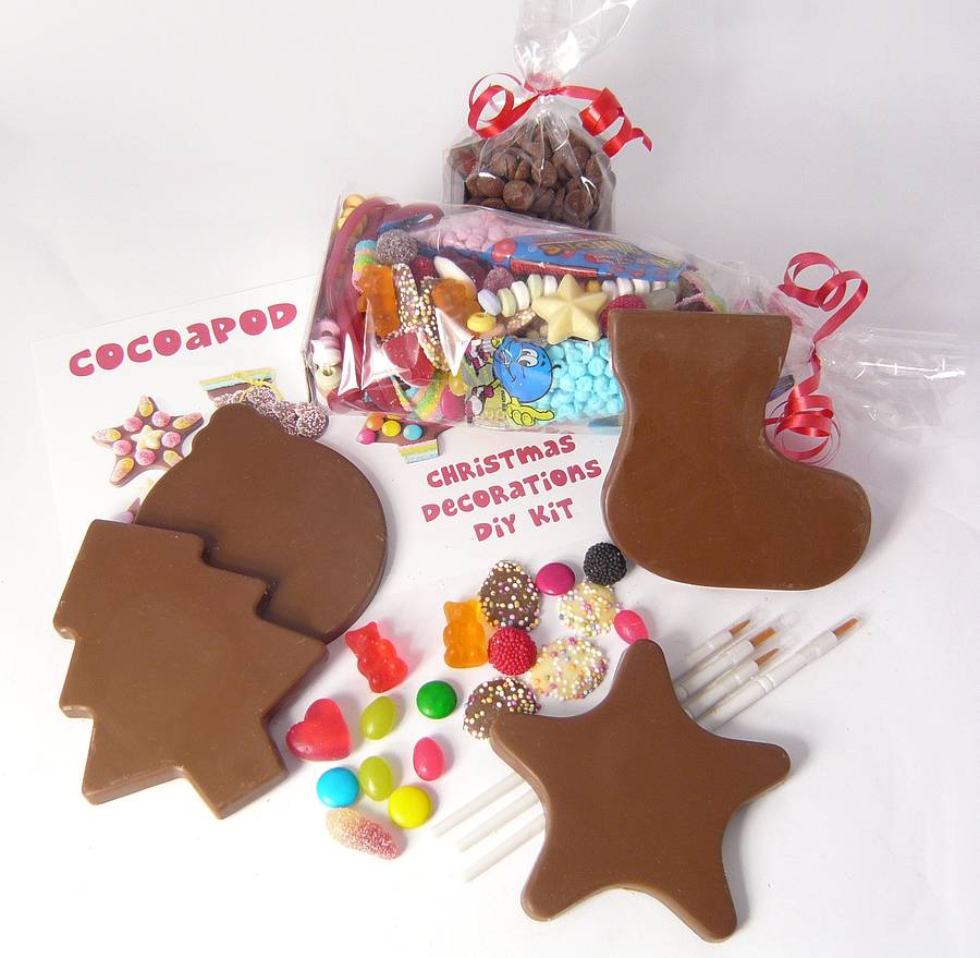 chocolate christmas  decorations  diy  kit  by chocolate by 