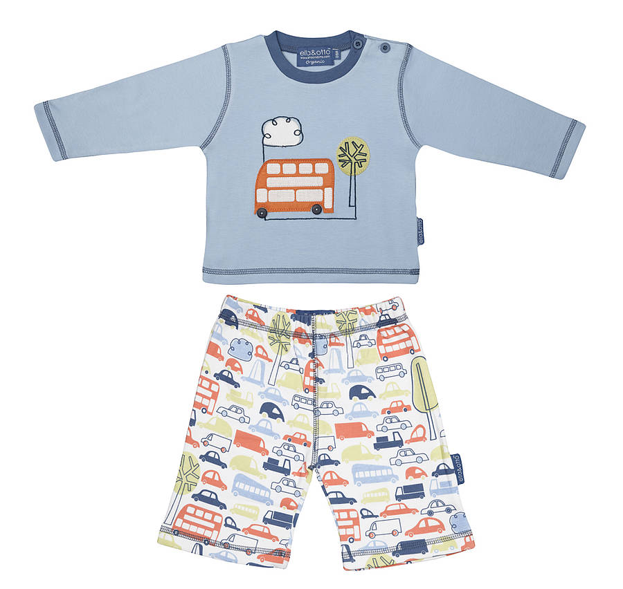 Baby Boys' Car Pyjamas By ella & otto | notonthehighstreet.com