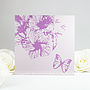 Floral Butterfly Greeting Card, thumbnail 2 of 2