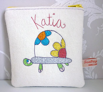 Personalised Embroidered Animal Purse, 9 of 12