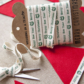 Christmas Bells Cotton Ribbon, 2 of 2