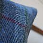 Bluebell Wood Harris Tweed Cushion, thumbnail 2 of 8