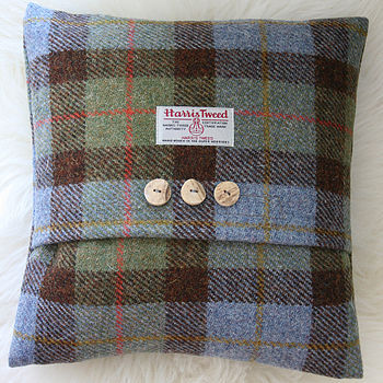 Macleod Harris Tweed Cushion, 3 of 9