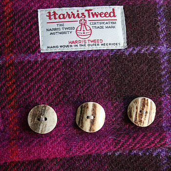 Wild Foxglove Harris Tweed Cushion, 4 of 9
