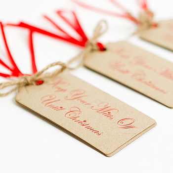 'Keep Your Mitts Off' Christmas Gift Tags, 5 of 6