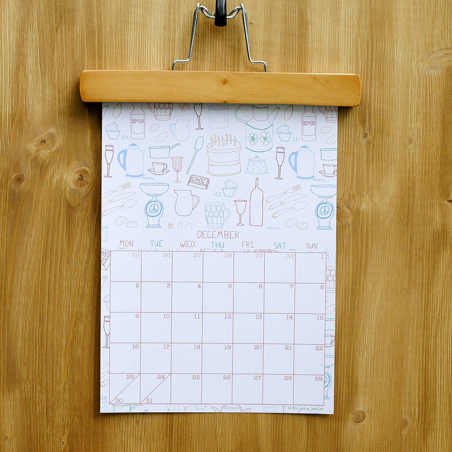 2013 Illustrated Calendar By the green gables | notonthehighstreet.com