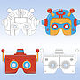 Double Sided Robot Mask Kit, thumbnail 4 of 8