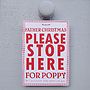 Father Christmas 'Please Stop Here' Sign, thumbnail 1 of 8