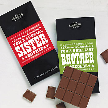 Personalised Family Christmas Chocolate Bar, 5 of 8