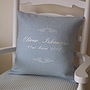 Personalised Embroidered Scroll Cushion, thumbnail 1 of 6
