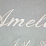 Personalised Scroll Wedding Embroidery, thumbnail 2 of 3