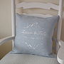 Personalised Bow Wedding Cushion, thumbnail 1 of 3