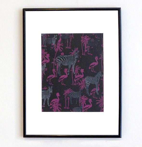 Flamingos And Zebras Print, 1 of 4