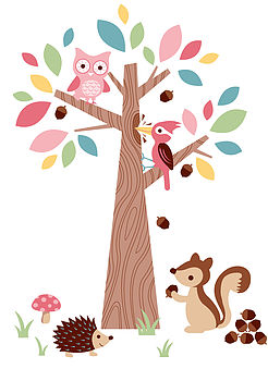 Forest Friends Wall Stickers, 2 of 5