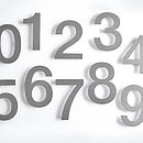 Large Modern Stainless Steel House Numbers By Goodwin & Goodwin ...