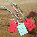 Pack Of 10 Christmas Gift Tags By Creative And Contemporary | notonthehighstreet.com
