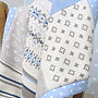Blue Fairisle Knitted Baby Blanket, thumbnail 1 of 6