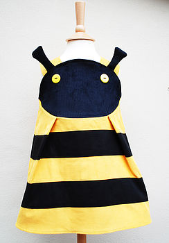 Bumble Bee Pinafore Dress, 5 of 8