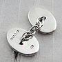 Silver Oxford Oval Cufflinks, thumbnail 2 of 7