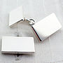 Solid Rectangle Chain Cufflinks, thumbnail 1 of 4