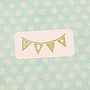 Christmas Bunting Rubber Stamp, thumbnail 2 of 3