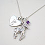 Initial And Horse Charm Necklace, thumbnail 9 of 12