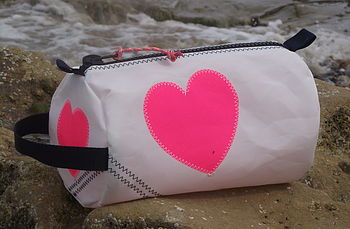 Heart Sailcloth Wash Bag, 2 of 3