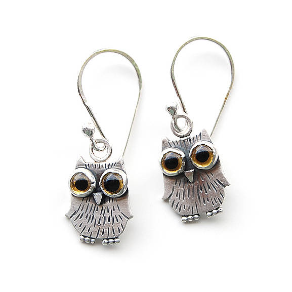 Baby Owl Earrings By Tania Covo