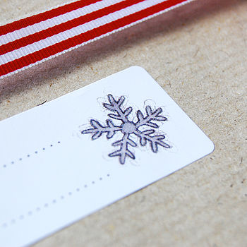 Robin And Snowflake Christmas Gift Labels, 5 of 5