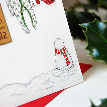 Personalised Baby's First Christmas Card, 10 of 12