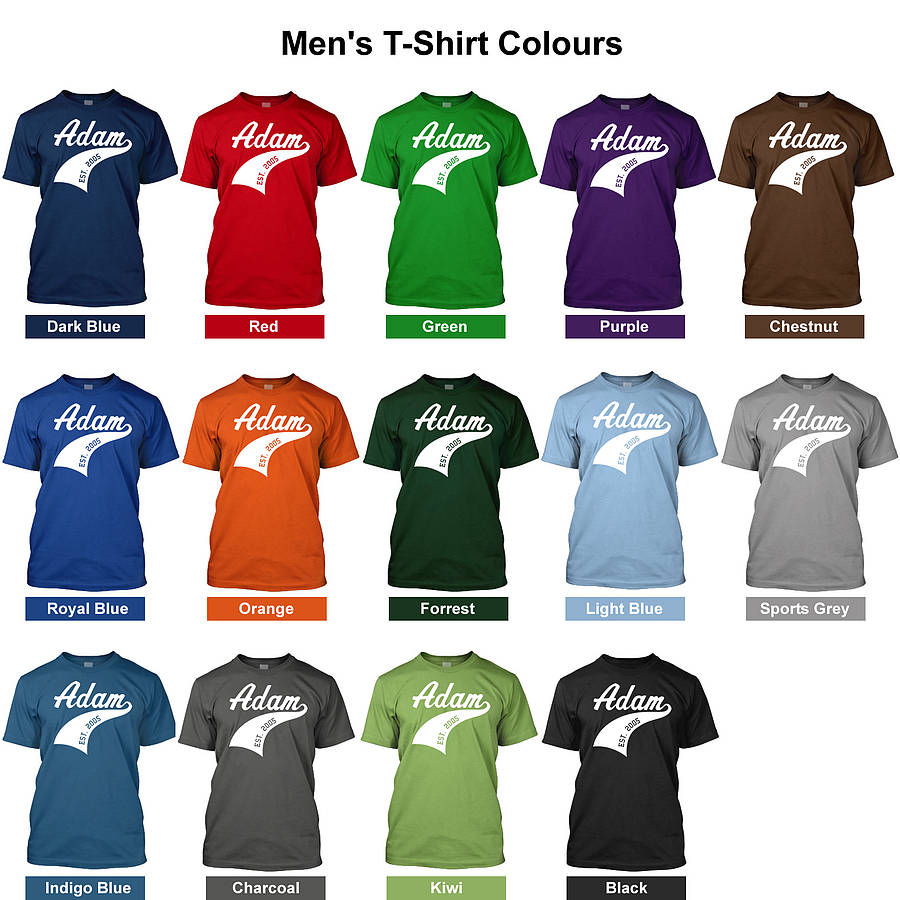 personalised athletic sports t-shirt by flaming imp | notonthehighstreet.com