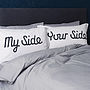 'My Side Your Side' Pillowcases, thumbnail 1 of 12