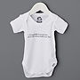 Personalised Baby Thoughts Cotton Babygrow, thumbnail 3 of 11