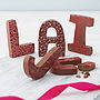 Patterned Milk Chocolate Letter, thumbnail 9 of 10