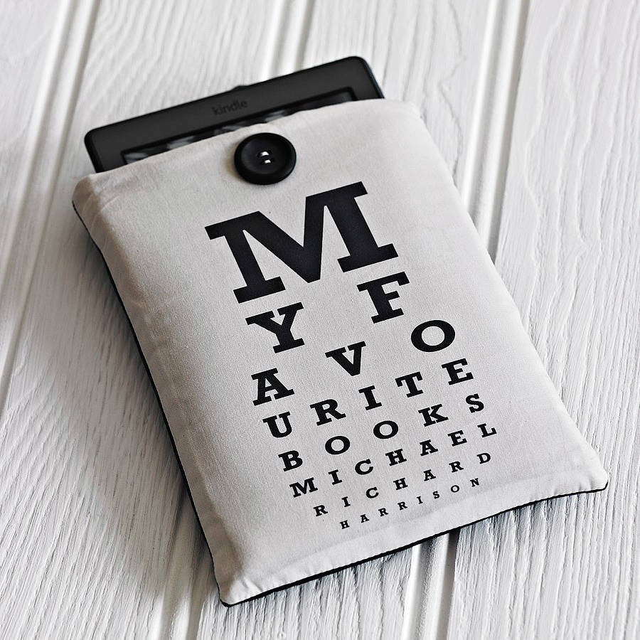 Personalised Eye Chart Gadget Cover, 1 of 3