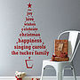Personalised Christmas Tree Wall Sticker, thumbnail 3 of 6