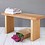 Personalised Solid Oak Bench, thumbnail 3 of 12