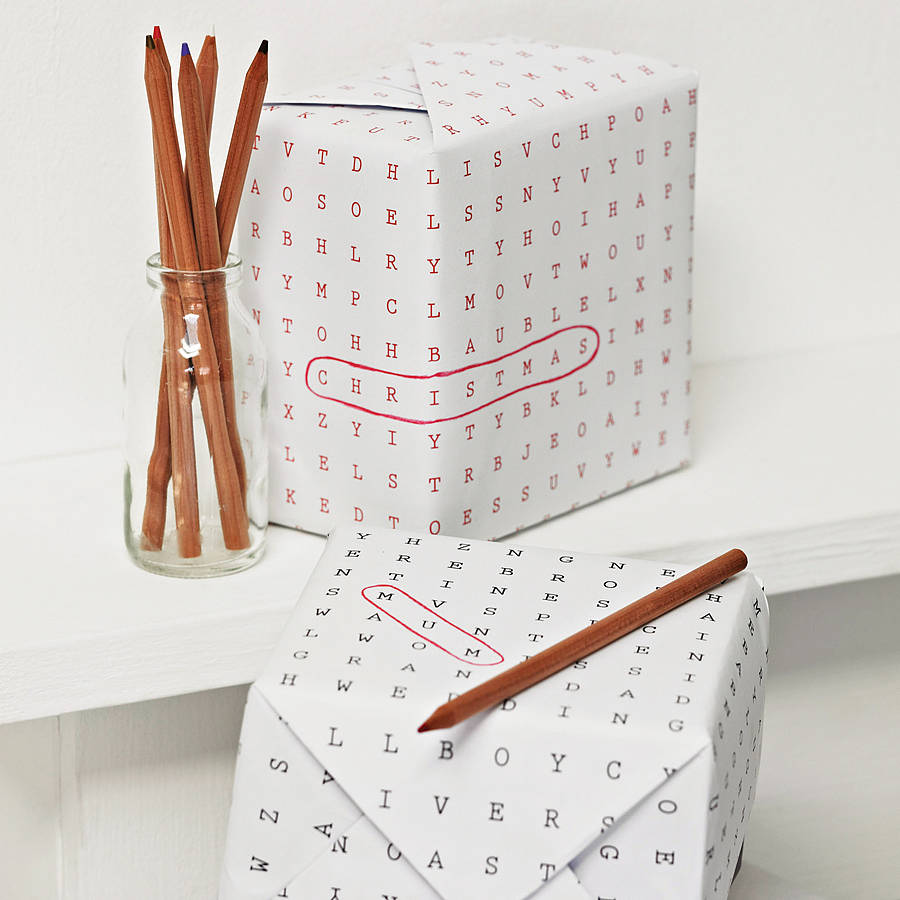 General Word Search Wrapping Paper, 1 of 7