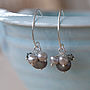 Mini Pearl Cluster Earrings In Silver, thumbnail 1 of 6