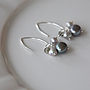 Mini Pearl Cluster Earrings In Silver, thumbnail 5 of 6
