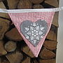 Christmas Bunting Snowflakes And Red Stripes, thumbnail 3 of 4