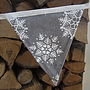 Christmas Bunting Snowflakes And Red Stripes, thumbnail 4 of 4