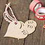 Recycled Heart Shaped Gift Tags, thumbnail 2 of 3