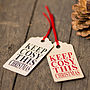 'Keep Cosy' Recycled Christmas Gift Tags, thumbnail 1 of 6