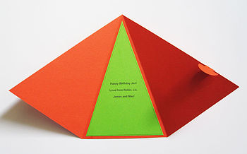 Helter Skelter Pyramid Birthday Card, 7 of 8