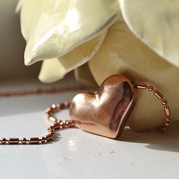 Solid Heart Pendant Necklace, 5 of 9