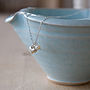 Silver Heart And Pearl Necklace, thumbnail 3 of 4